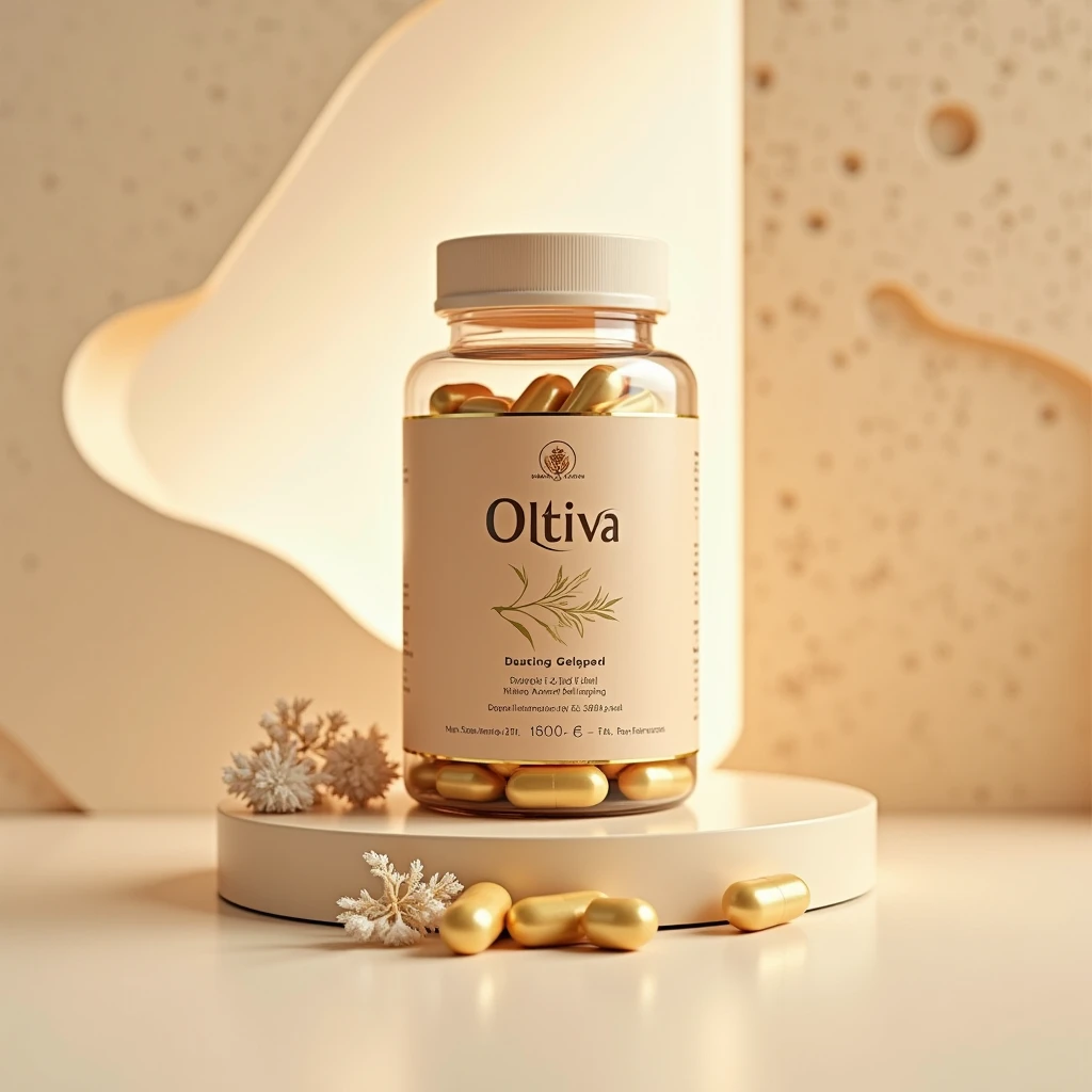 Oltiva daily formula product bottle with label